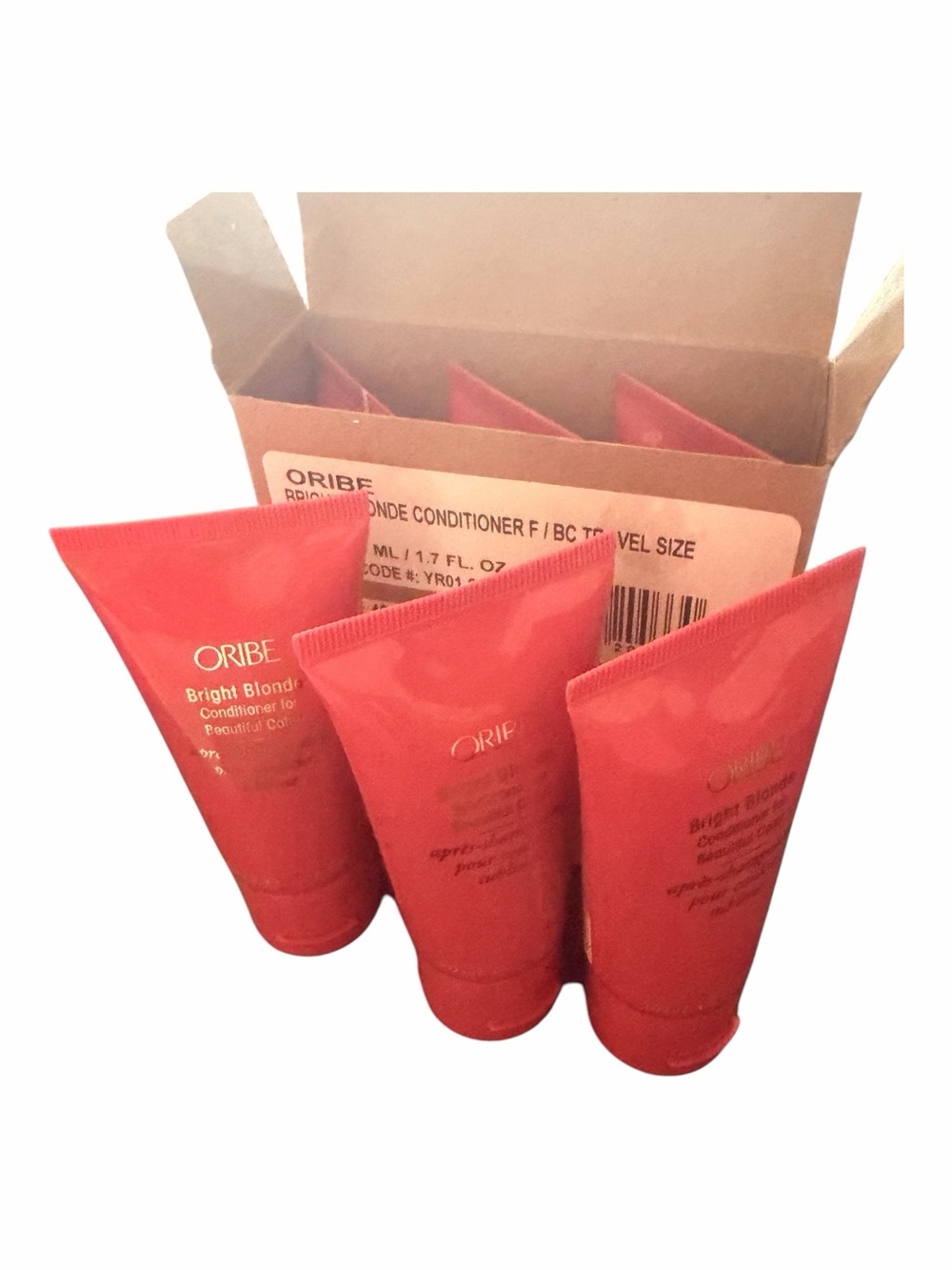 Oribe Bright Blonde Conditioner Bulk Pack - 3 Travel Bottles (5.1 oz Total) NWT